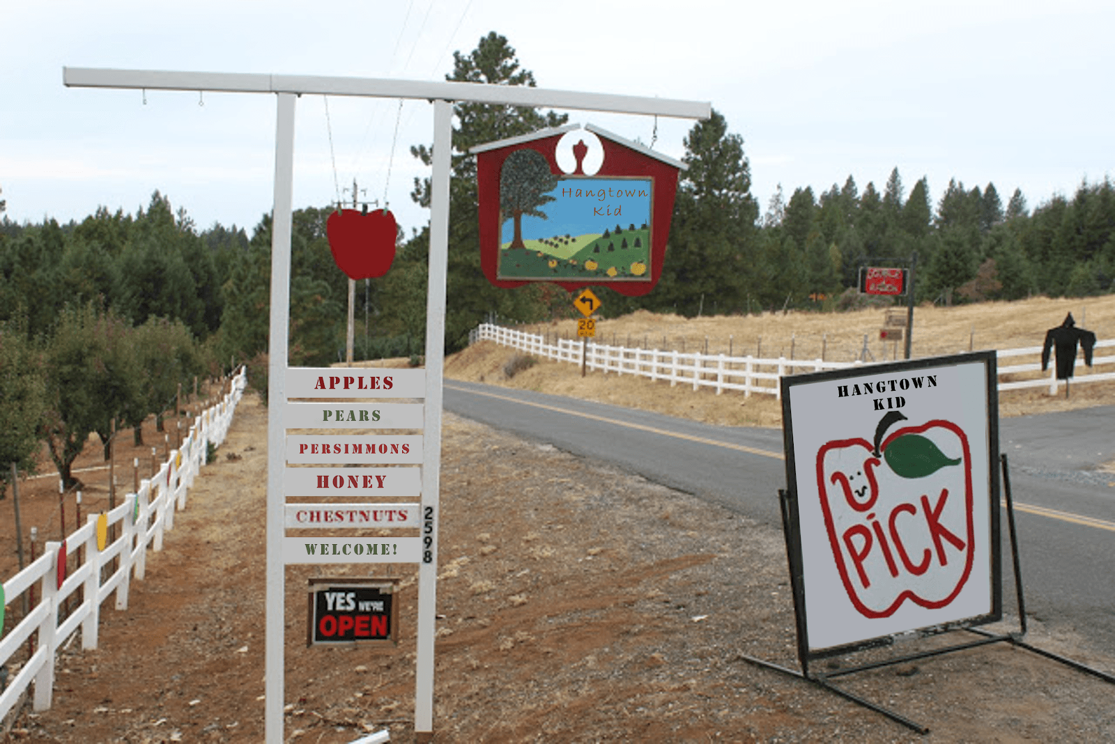 Hangtown Kid Apple Orchards u-pick farm